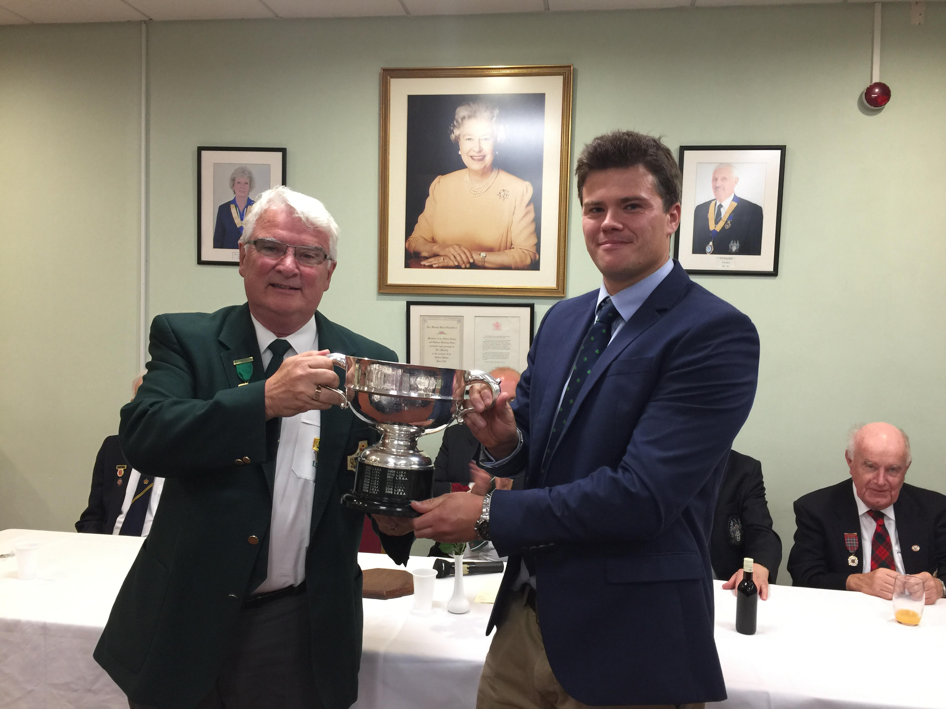 Minis Trophy presented to LIBA President